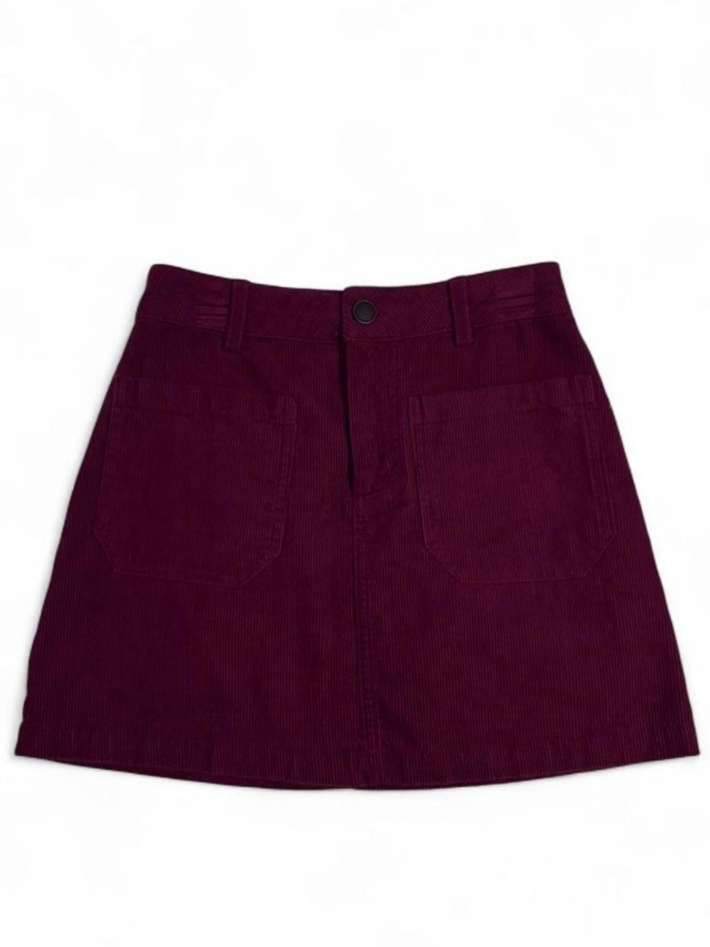 Cooper Key Burgundy Corduroy Skirt - XS